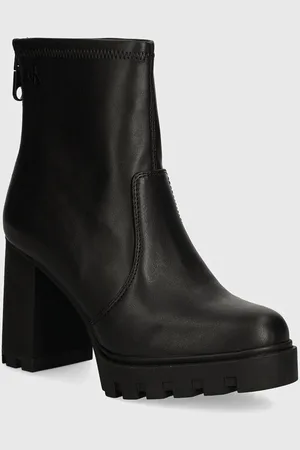 Calvin Klein Stivaletti alla caviglia HEEL PLATFORM ZIP BOOT MG NAPPA donna colore YW0YW01546