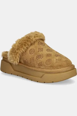 Guess Pantofole in camoscio UNIKA3 colore FLFUK3 FAL06