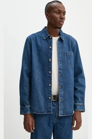 A.P.C. Camicia di jeans surchemise vittorio brodee uomo colore COHTD.H02837