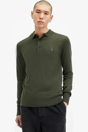 AllSaints Maglione in lana MODE MERINO uomo colore nero M085KB