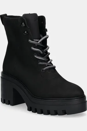 Calvin Klein Stivaletti alla caviglia CHUNKY HEELED ZIP BOOT LTH donna colore YW0YW01548