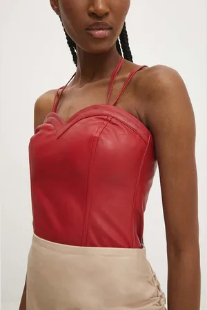 ANSWEAR Top in pelle colore