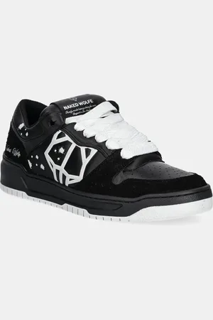 Naked Wolfe Sneakers in pelle CM-00 colore CM-00 Black Lth Hairy Black Suede