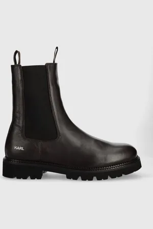 Karl Lagerfeld Stivaletti chelsea in pelle TROUPE MENS uomo