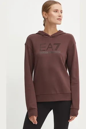 EA7 Felpa donna colore con cappuccio con applicazione TJDOZ.6DTM17