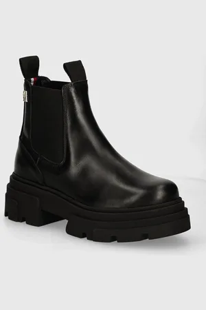 Tommy Hilfiger Stivaletti chelsea COMBAT LEATHER LOW CHELSEA donna colore FW0FW08089