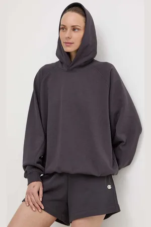 Champion Felpa donna colore con cappuccio E10001