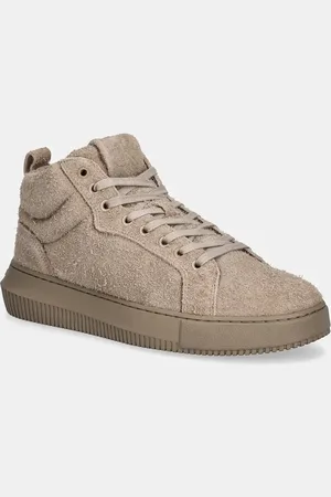 Calvin Klein Sneakers in camoscio CHUNKY CUPSOLE HIGH SUEDE colore YM0YM01128