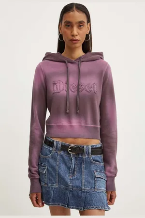 Diesel Felpa in cotone F-SLIMMY-HOOD-P1 donna colore con cappuccio A14184.0IPAP