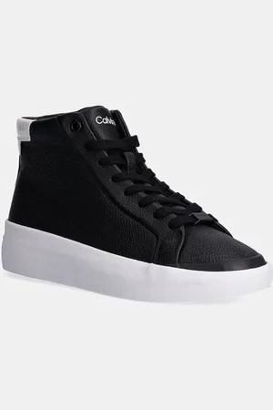 Calvin Klein Sneakers in pelle VULC HIGH TOP LTH colore HW0HW02213