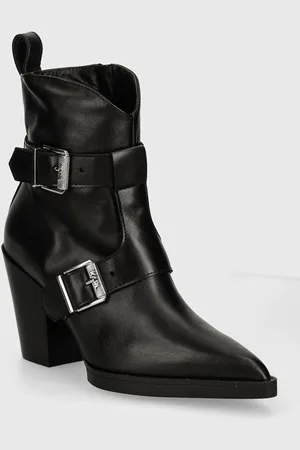 Karl Lagerfeld Stivaletti alla caviglia in pelle KOWBOY donna colore KL31254
