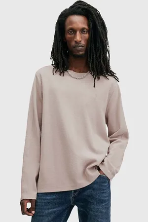 AllSaints Top a maniche lunghe in cotone ROWE colore M027JB