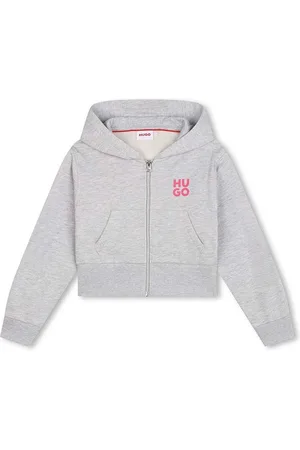 HUGO BOSS Felpa per bambini colore con cappuccio G00228