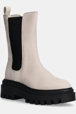 Calvin Klein Stivaletti in nabuck FLATFORM CHELSEA BOOT MG NB colore YW0YW01684