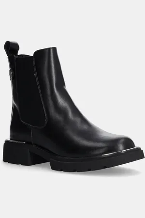 GOE Stivaletti chelsea in pelle donna colore OO2N4147 BLACK