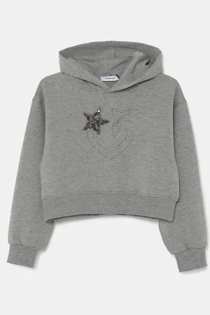Pinko Felpa per bambini colore con cappuccio con applicazione F4PIJGHS057