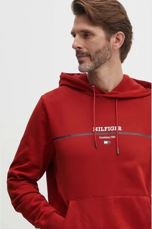 Tommy Hilfiger Felpa in cotone uomo colore con cappuccio MW0MW35556