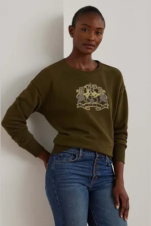 Ralph Lauren Felpa in cotone donna colore con applicazione 200951351