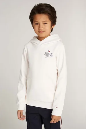 Tommy Hilfiger Felpa per bambini colore con cappuccio KB0KB09193