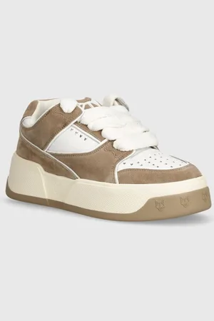 Naked Wolfe Sneakers in pelle colore Kash Suede Taupe