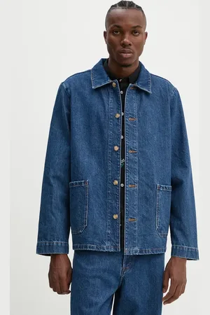 A.P.C. Camicia di jeans veste kerlouan logo uomo colore COHTD.H03205