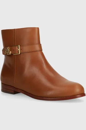 Ralph Lauren Stivaletti alla caviglia in pelle Brooke donna colore 802946807002