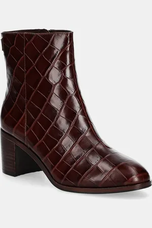 Ralph Lauren Stivaletti alla caviglia in pelle Cassie donna colore 802951301002