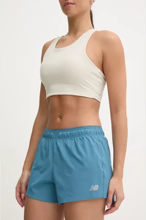 New Balance Shorts da corsa colore verde WS41286TEI
