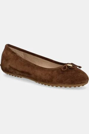 Ralph Lauren Ballerine in pelle scamosciata Jayna Driver colore 802951376001