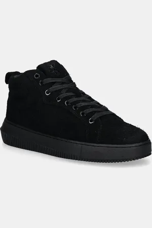 Calvin Klein Sneakers in camoscio CHUNKY CUPSOLE HIGH SUEDE colore YM0YM01128