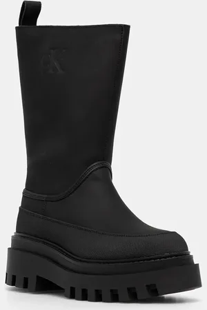Calvin Klein Stivali di gomma FLATFORM RAINBOOT HIGH MG R donna colore YW0YW01559