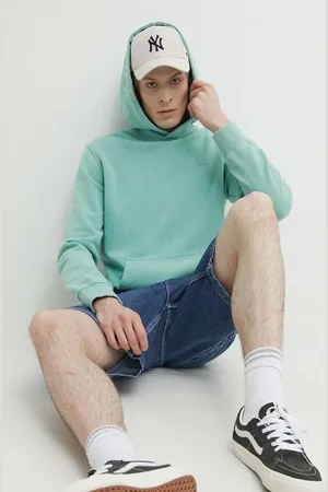Superdry Felpa in cotone uomo colore con cappuccio con applicazione