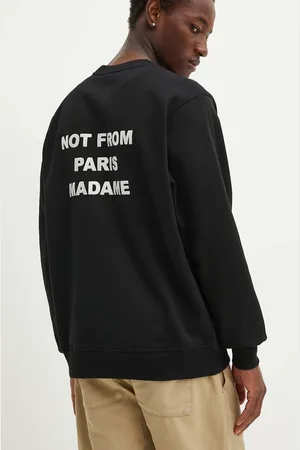Drôle de Monsieur Felpa in cotone uomo colore PERM.SW149.CO127 Le Sweatshirt Slogan