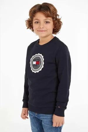 Tommy Hilfiger Felpa in cotone bambino/a colore KB0KB09052