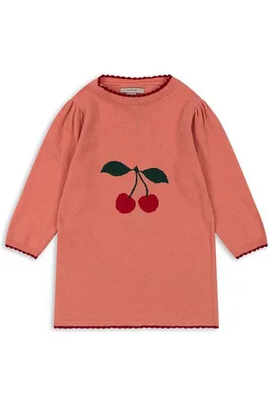 Konges Sløjd Vestito in lana per bambini ALEXA KNIT DRESS colore KS101390