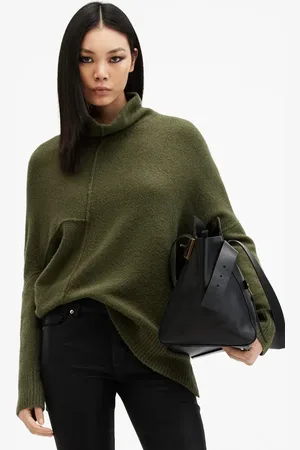 AllSaints Maglione in lana LOCK ROLL donna colore nero W132KB