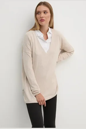 Pepe Jeans Maglione in misto lana ISELA V-NECK donna colore PL702220