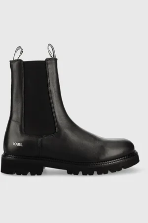 Karl Lagerfeld Stivaletti chelsea in pelle TROUPE MENS uomo
