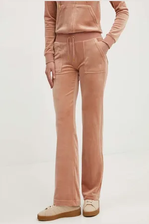 Juicy Couture Pantaloni da tuta in velluto DEL RAY GOLD colore JCAP180G