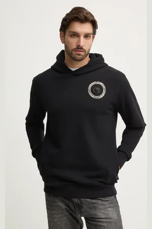 Philipp Plein Felpa uomo colore con cappuccio con applicazione AADC MJB3557 STE001N