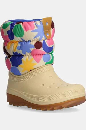 Crocs Stivali da neve bambini CLASSIC NEO PUFF GEO SHAPES BOOT colore 210411