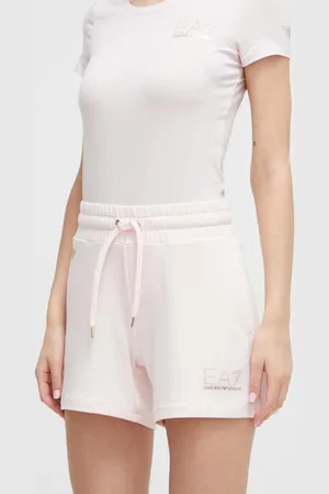 EA7 Pantaloncini donna colore con applicazione