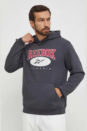 Reebok Felpa uomo con cappuccio