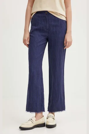 Sisley Pantaloni in lino colore