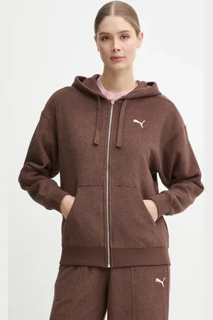 PUMA Felpa donna colore con cappuccio 681636
