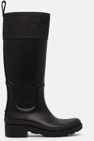 Tommy Hilfiger Stivali di gomma RUBBER LONG BOOT MONOGRAM donna colore FW0FW08161