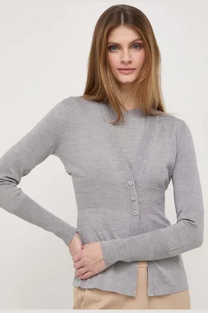 Max Mara T-shirt e cardigan di lana colore