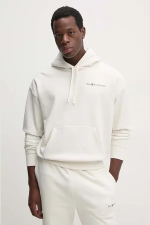 Ralph Lauren Felpa uomo colore bianco con cappuccio