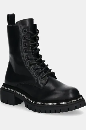 Steve Madden Stivali da motociclista in pelle Opt-In donna colore SM11003484