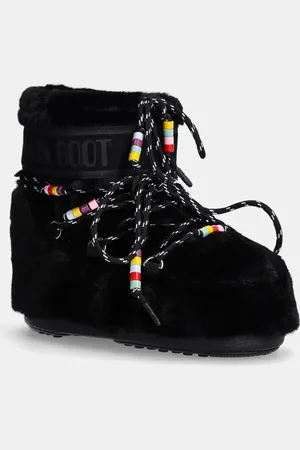Moon Boot Stivali da neve MB ICON LOW FAUX FUR BEADS colore 80D1409470 N001